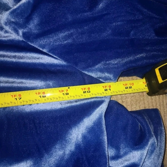 Vintage It's A Charm 70s Maxi Womens Velvet Ruffle Neck Robe/HouseCoat Size M - Picture 14 of 16